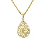 Złota zawieszka ażurowa Złota zawieszka ażurowa